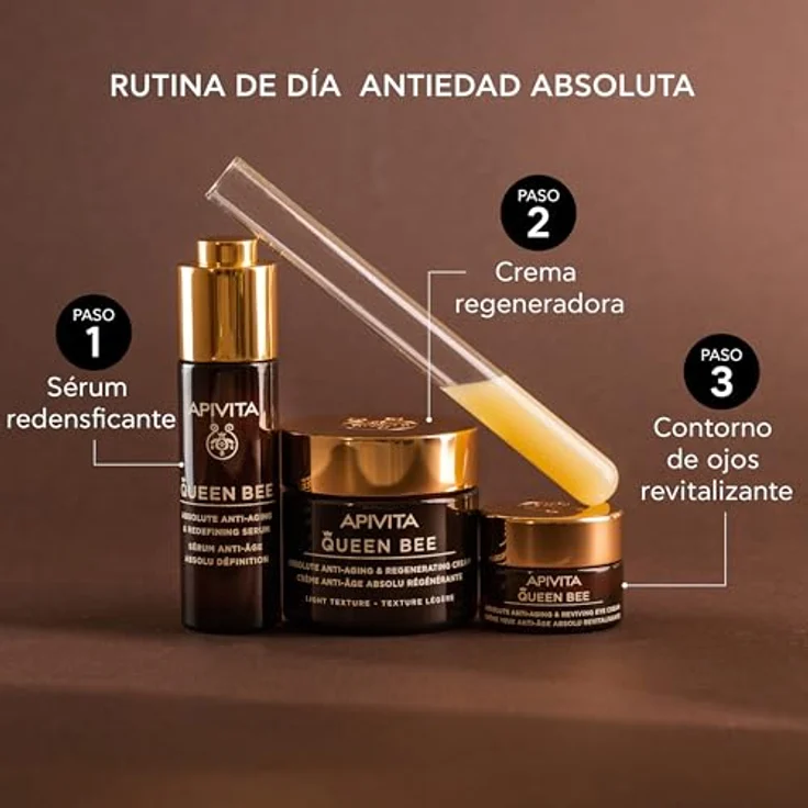 Apivita Queen Bee Regenerierende Anti-Aging-Creme, 50 ml, feuchtigkeitsspendende Gesichtscreme mit Gelee, Propolis und Honig, reduziert Falten, erhöht Festigkeit und Gesichtskontur – Bild 5
