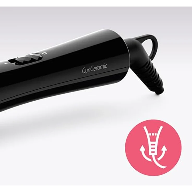 Philips BHB862-00 StyleCare Essential mit Klemme, Keramikbeschichtung, 16mm Durchmesser, silber-schwarz – Bild 6