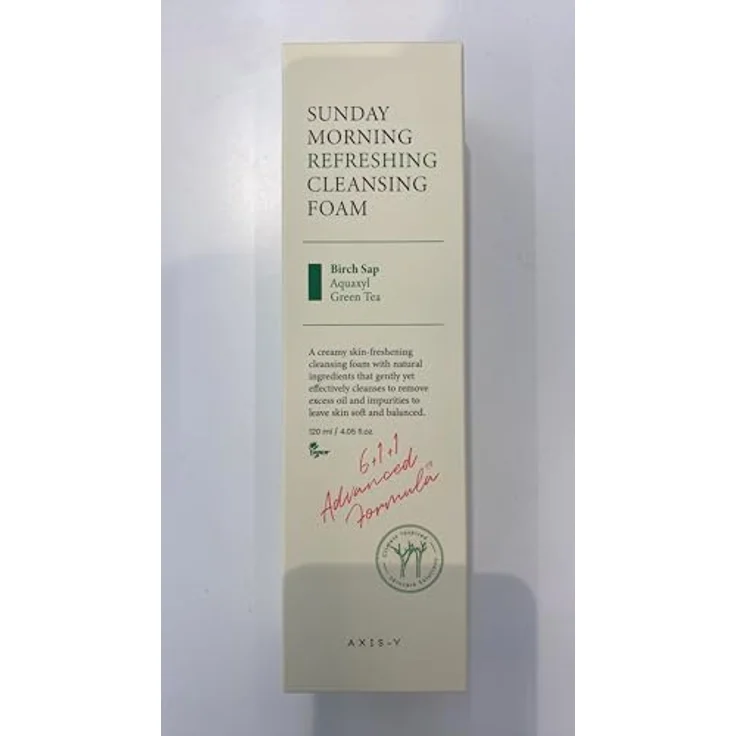 Axis-Y Sunday Morning Refreshing Cleansing Foam, pH 5,5 Reinigungsschaum mit Birkensaft, 120 ml, vegan und parabenfrei – Bild 2