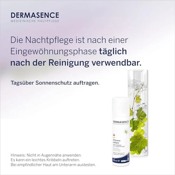 DERMASENCE Chrono Retare VIT-C Nachtpflege, 50 ml, Anti-Aging Nachtcreme mit Vitamin C & Fruchtsäure, parfümfrei, für reife Haut – Bild 5
