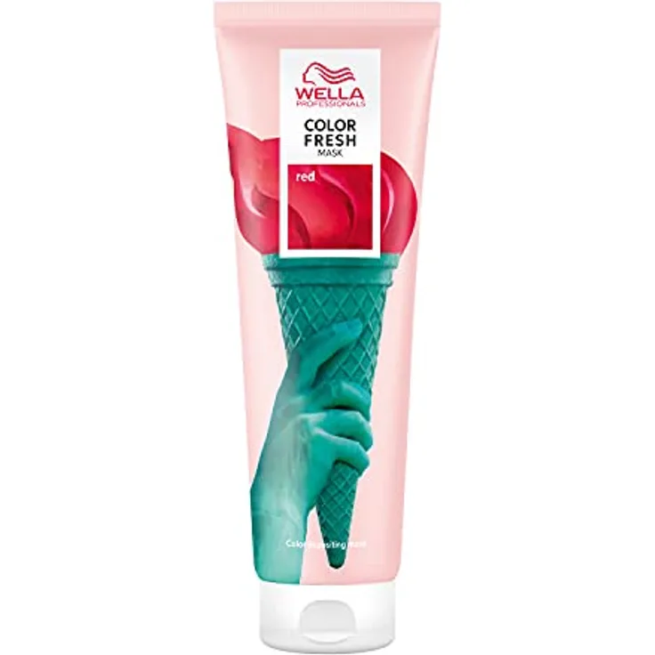 Wella Professionals Color Fresh Mask Red – Pflegende Tönung mit Avocadoöl für aufgehelltes und helles Haar – 150 ml