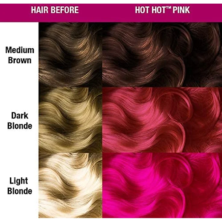 MANIC PANIC Hot Hot Pink Haarfarbe Classic Line, 237 ml - hochintensive semipermanente Färbung – Bild 4