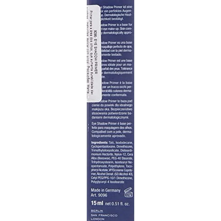 Kryolan Eyeshadow Base, Lidschatten-Primer für intensive Farbwirkung und langanhaltenden Halt, 15 ml – Bild 3