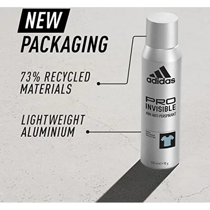 Adidas PRO INVISIBLE DEO SPRAY 48H ANTI-PERSPIRANT 150ML – Bild 3
