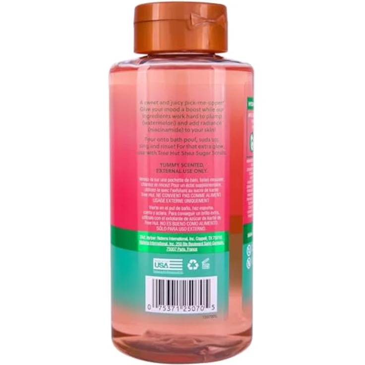 Tree Hut Watermelon Foaming Gel Wash, schäumendes Reinigungsgel mit veganem Kollagen und Niacinamid, 532 ml – Bild 2