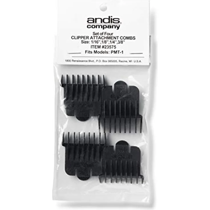 Andis Kammset für T-Outliner/Superliner, 4-teiliges Set mit 1,5 / 3 / 6 / 9 mm Kämmen – Bild 3