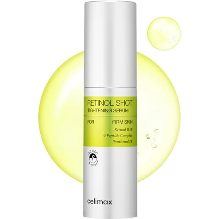 celimax Retinol Shot Tightening Serum, Gesichtsserum mit Retinol, Faltenreduzierung und Hautstraffung, 30 ml – Bild 1