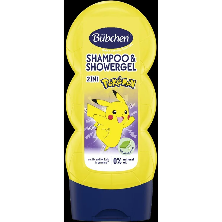 Bübchen 2in1 Shampoo und Duschgel Pikachu, hypoallergen, 230 ml