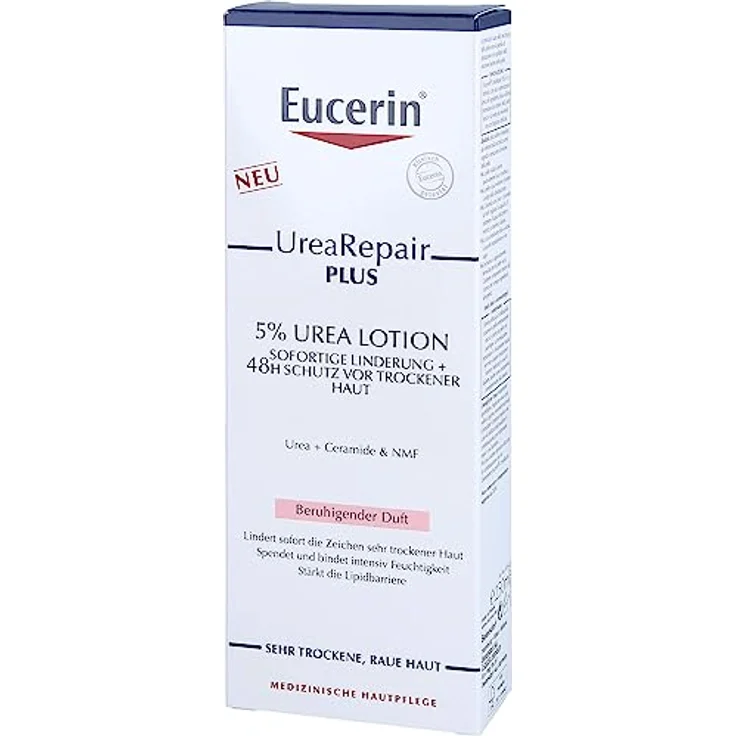 Eucerin UreaRepair Plus 5% Urea Lotion, 250 ml Lotion - hochwertige medizinische Hautpflege – Bild 4