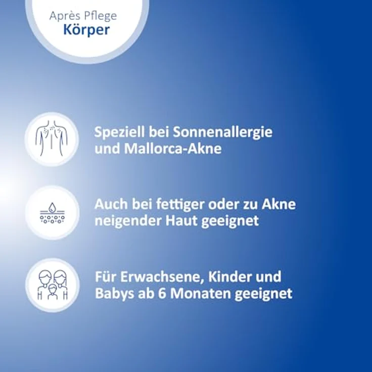 Ladival Après Pflege Gel für allergische Haut, kühlend & feuchtigkeitsspendend, 200ml bei Sonnenallergie & Mallorca-Akne, für empfindliche Haut ab 6 Monaten – Bild 4