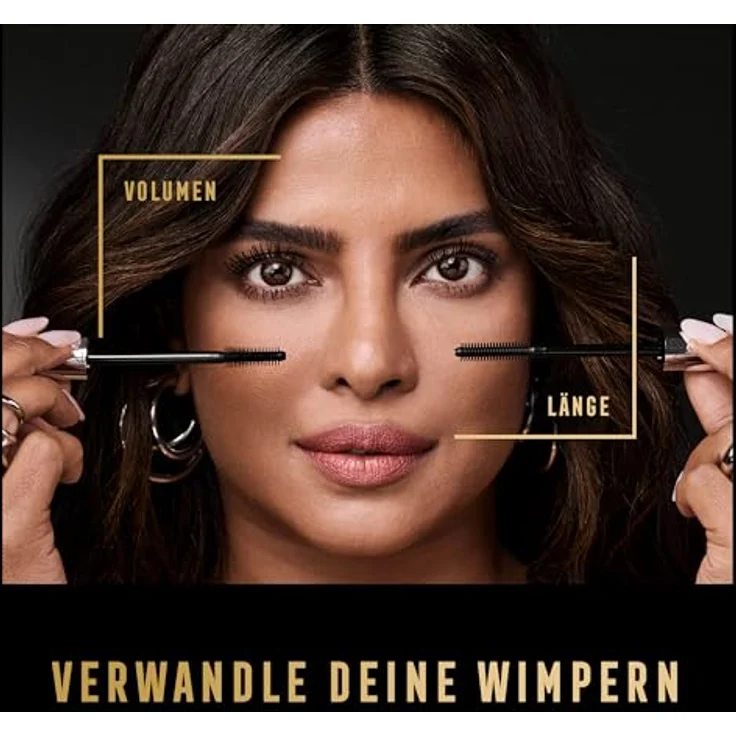 Max Factor Masterpiece Lash Wow Mascara, 2 in 1 Bürste für längere, geschwungenere und vollere Wimpern, Farbton Black Brown, 7 ml – Bild 6