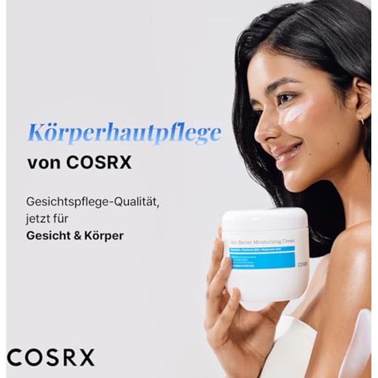 COSRX Skin Barrier Feuchtigkeitscreme, 450 ml, Körper- und Gesichtscreme mit Ceramid & Hyaluronsäure, parfümfrei, für trockene Haut, dermatologisch getestet – Bild 3