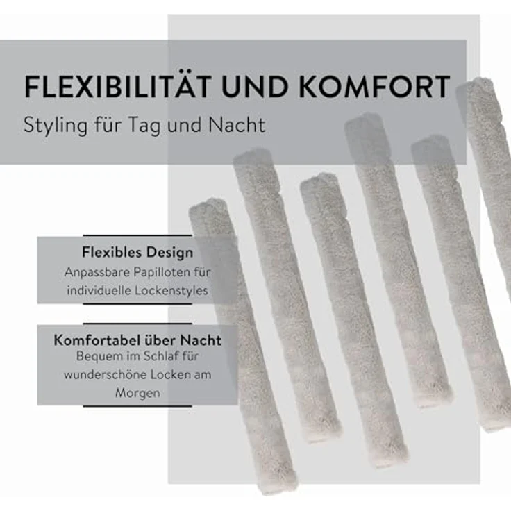 PARSA Beauty Hair ID Mikrofaser Papilotten 6 Stück - Flexible Lockenwickler für schonendes Haarstyling – Bild 4