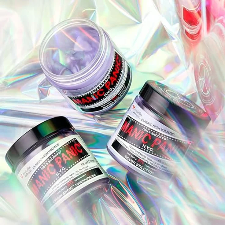 Manic Panic Virgin Snow Classic Creme, Vegan, Cruelty Free Hair Toner zur Eliminierung brassy Tones, 3 x 118ml – Bild 4