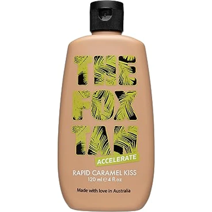 The Fox Tan - Rapid Caramel Kiss - Bräunungsbeschleuniger ohne Selbstbräuner, Lotion für Gesicht und Körper, vegan und tierversuchsfrei, für Sonne und Solarium, 120 ml – Bild 1