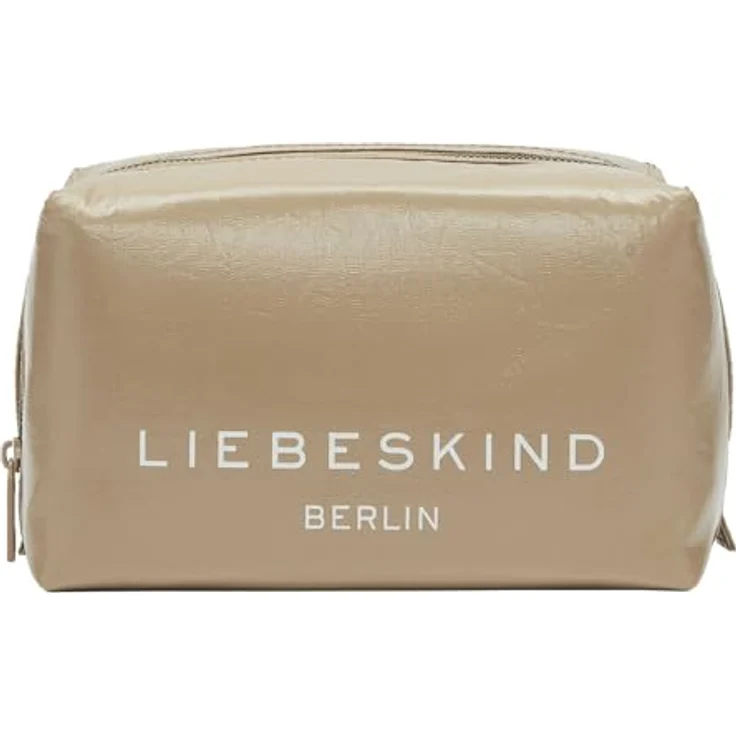 Liebeskind Kulturbeutel S, Leder 18 cm x 11 cm x 11 cm, beige – Bild 1