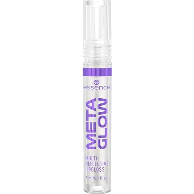 essence META GLOW MULTI-REFLECTIVE LIPGLOSS, Nr. 01, Silber, pflegend, sofortiges Ergebnis, glänzend, schimmernd, vegan, ohne Parabene, ohne Mikroplastikpartikel, Nanopartikel frei, 1er Pack (3ml) – Bild 1