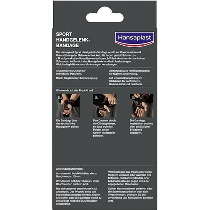 Hansaplast Sport Handgelenk Bandage M – Bild 9