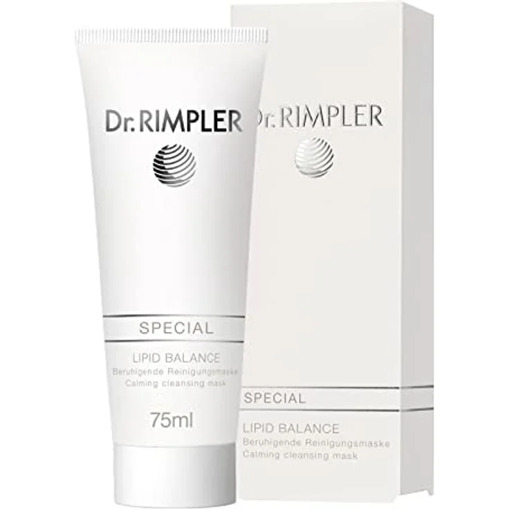 Dr. Rimpler Beruhigende Gesichtsmaske für ölige, fettige Haut „Lipid Balance“ I Maske bei unreiner, irritierter und entzündete Haut I mit Kamille und Ringelblume, 75ml – Bild 1