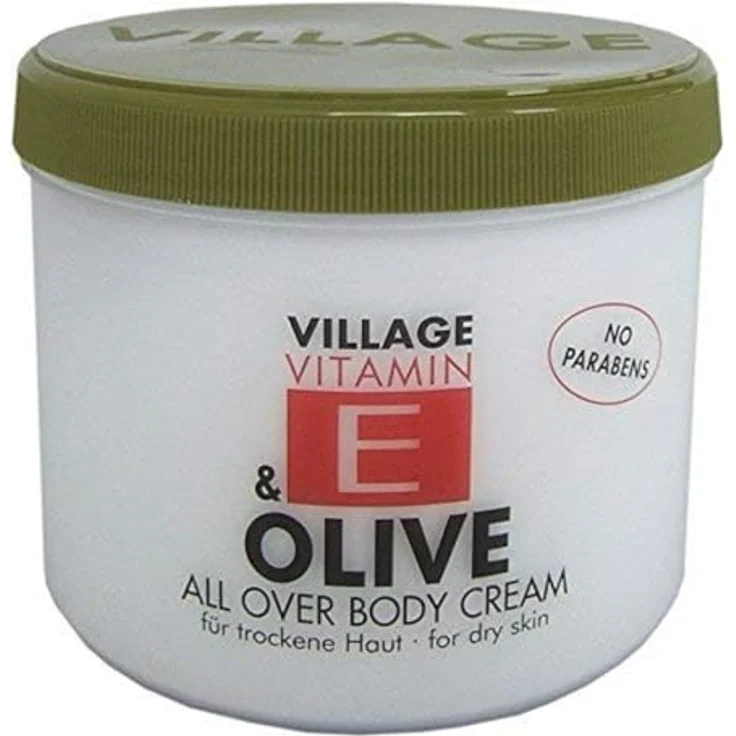 Village Vitamin E Körpercreme Olive 500 ml  – Bild 3