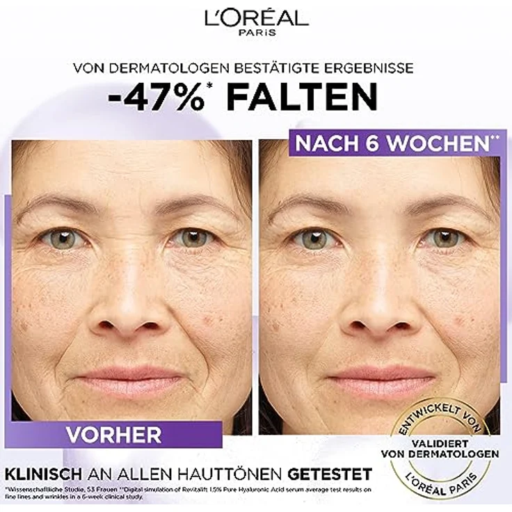 L'Oréal Paris Revitalift Filler Aufpolsterndes mini Serum für Frauen: 1,5% Hyaluronsäure, 15ml – Bild 5