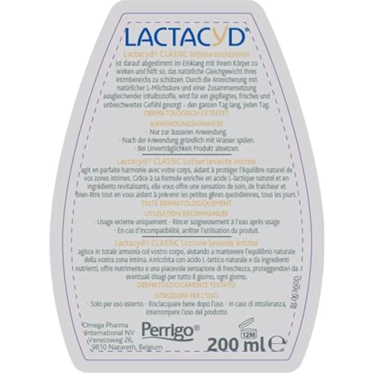 LACTACYD Intimwaschlotion 200 ml, sanfte Waschlotion für die tägliche Intimreinigung – Bild 2