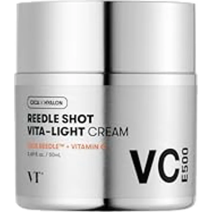 VT COSMETICS Vita-Light Creme | Vitamin C Gesichtscreme mit Vitamin B & E für strahlende Haut, 1,69 Fl Oz (50 ml), hypoallergen, geeignet für trockene, normale und empfindliche Haut
