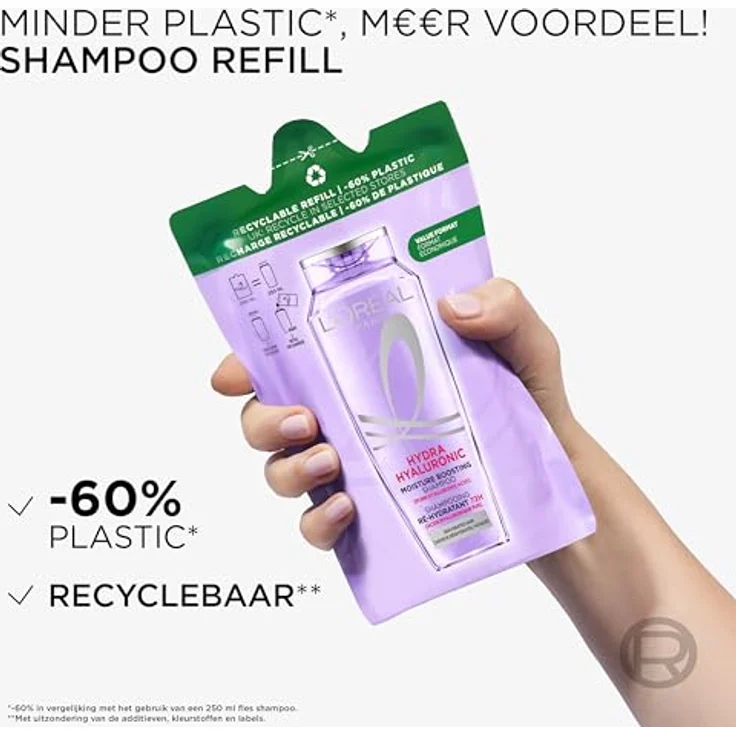 L’Oréal Paris Elvital Hydra Hyaluronic 72H Feuchtigkeits-Auffüllendes Shampoo, 250 ml für trockenes Haar – Bild 5