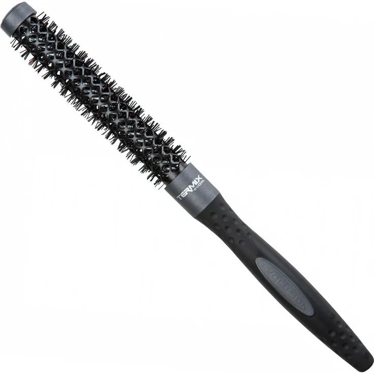 Termix Evolution XL Haarbürste, Ø 17 mm, ionisierte Nylonfasern, PTFE-Beschichtung für gesundes, glänzendes Haar
