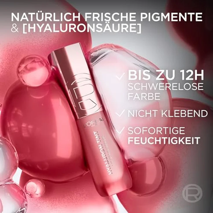 L’Oréal Paris Hyaluron Tint Lip Stain Serum, flüssiger Lippenstift mit feuchtigkeitsspendender Wirkung, Farbton 635 Worth It, 5 ml – Bild 5