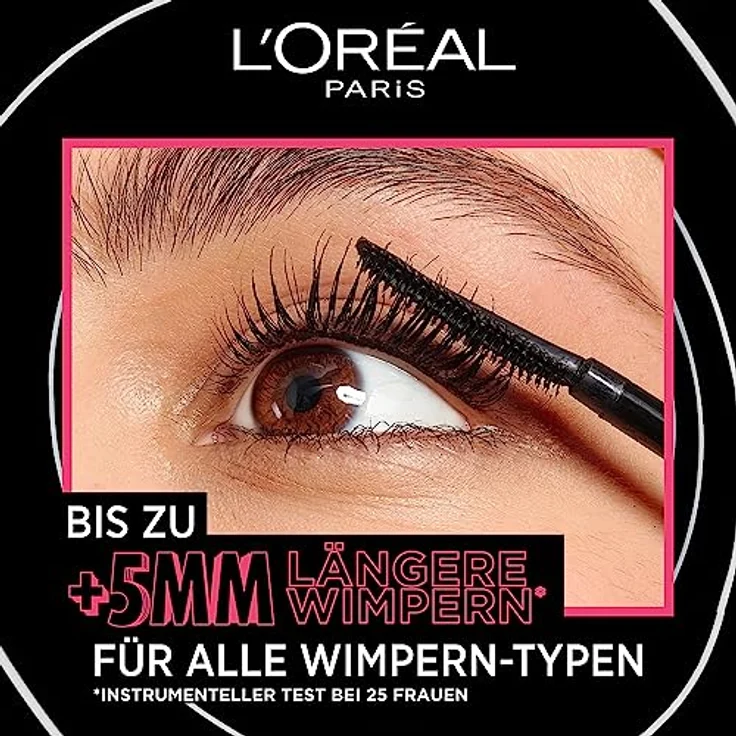 L’Oréal Paris Telescopic Lift Extra Black, Volumen-Mascara für lange Wimpern, 9.9 ml, extra Schwarz – Bild 3