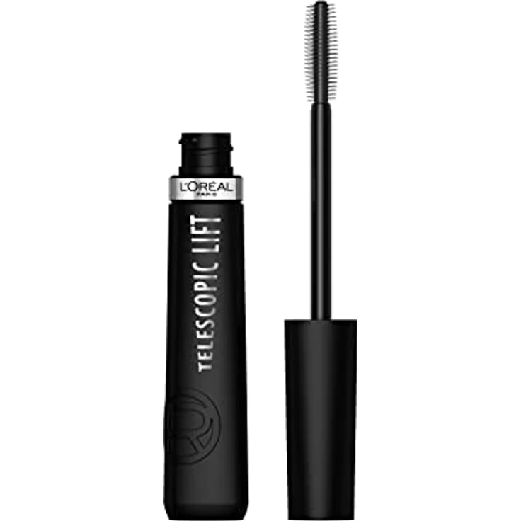L'Oréal Paris Telescopic Lift Mascara, Wimperntusche mit Lifting-Effekt für verlängerte und geschwungene Wimpern, Black, 9 ml – Bild 1