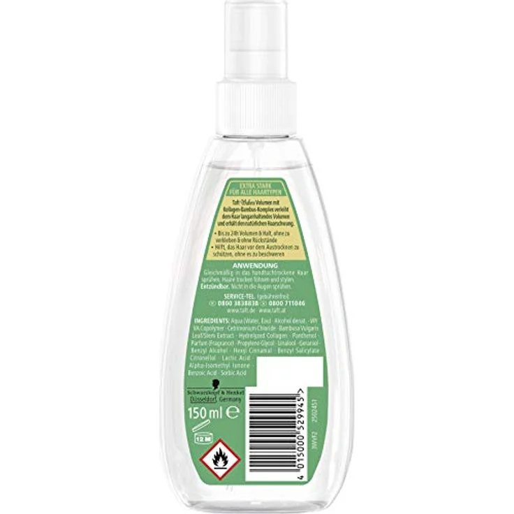 Taft Mega Volumen Power Föhnspray ultra stark 150 ml – Bild 2