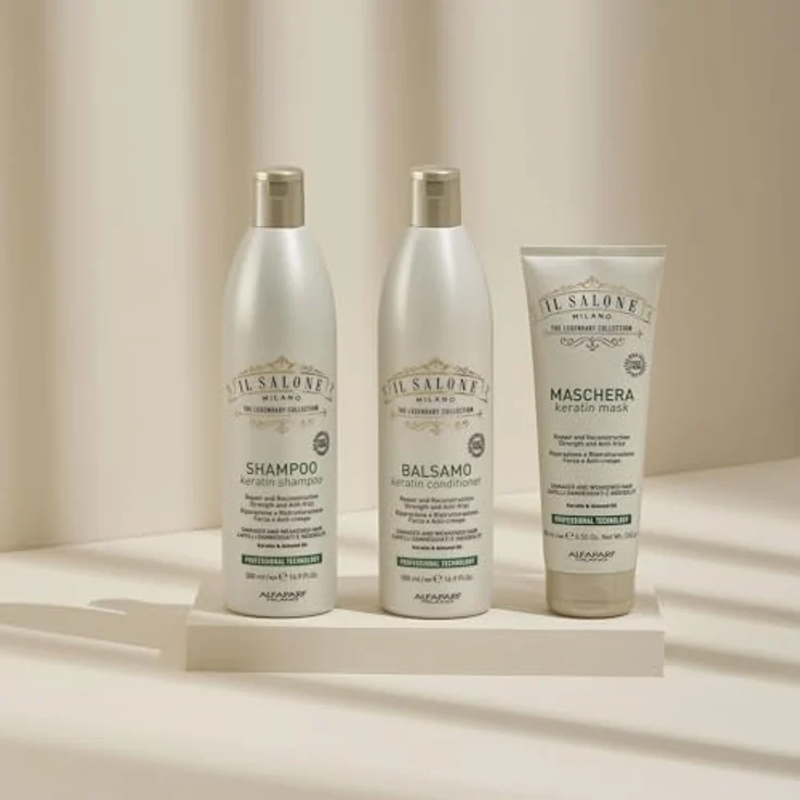 Alfaparf Milano Il Salone Milano Keratin, Conditioner für beschädigtes Haar, 500 ml, nährt und schützt vor Umwelteinflüssen – Bild 10