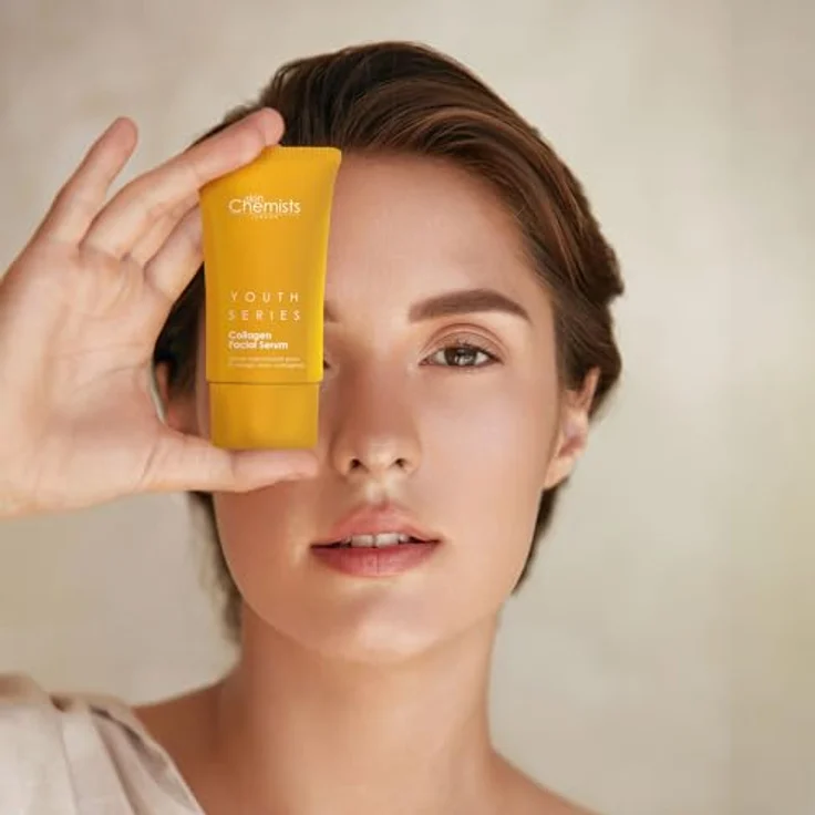 Skin Chemists Collagen Facial Serum 30ml | Reduziert Linien und Falten - Intensive Feuchtigkeitspflege, Aufpolsterung und Erneuerung - Enthüllen Sie glattere Haut, fortgeschrittene Anti-Aging-Formel – Bild 4