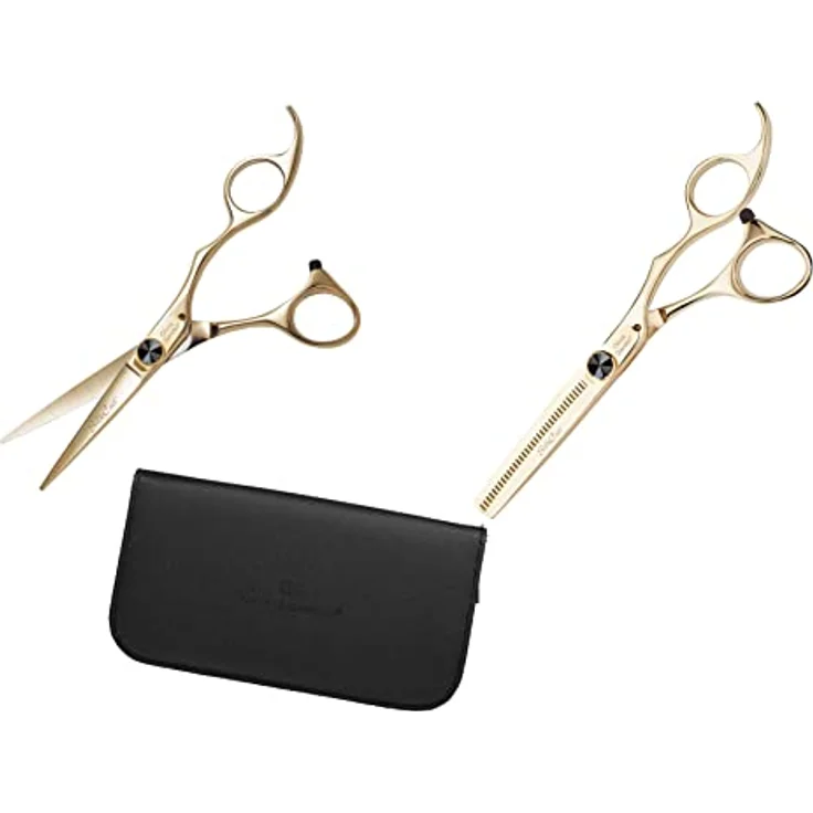 Olivia Garden Silk Cut black/gold 2er Set 5,75 Zoll + Effi, gold – Bild 2