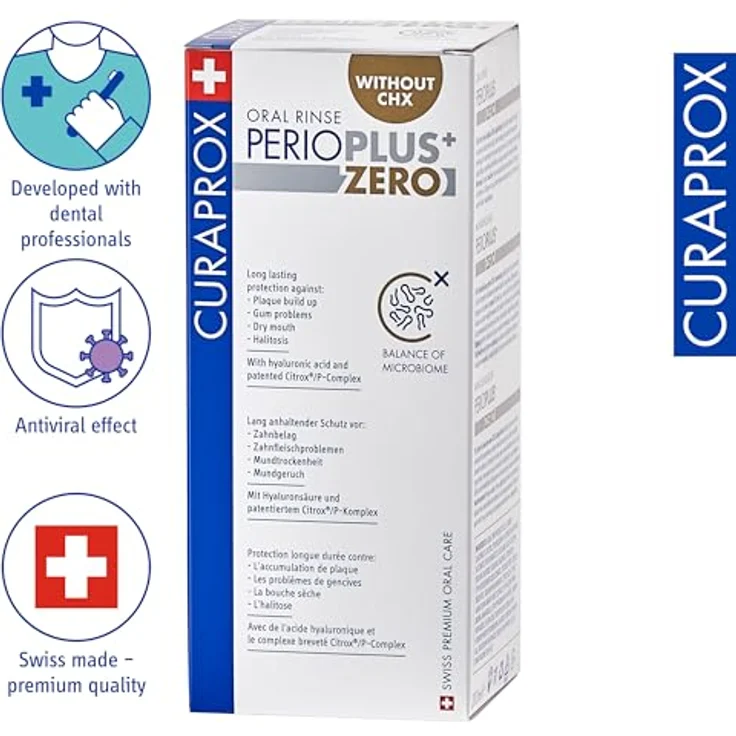 Curaprox Perio Plus Zero Mundspülung 200 ml, schützt vor Zahnbelag und hält das Zahnfleisch gesund – Bild 2