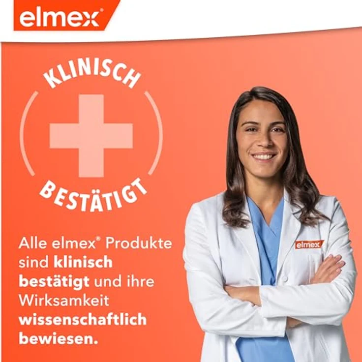 Elmex Kariesschutz Inter X Zahnbürste Kurzkopf mittel, 1 Stück, mit Kreuzweise, mit Interdentalborsten – Bild 4