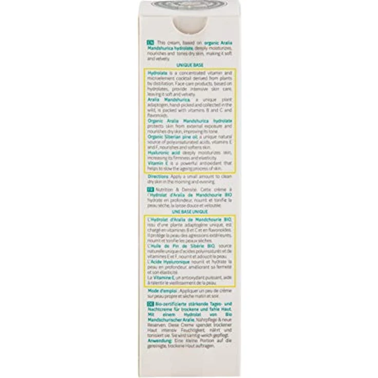 Natura Siberica Crema de Día y Noche Facial Vigorizante, 50 ml, feuchtigkeitsspendend mit Vitamin B, C und Hyaluronsäure – Bild 3