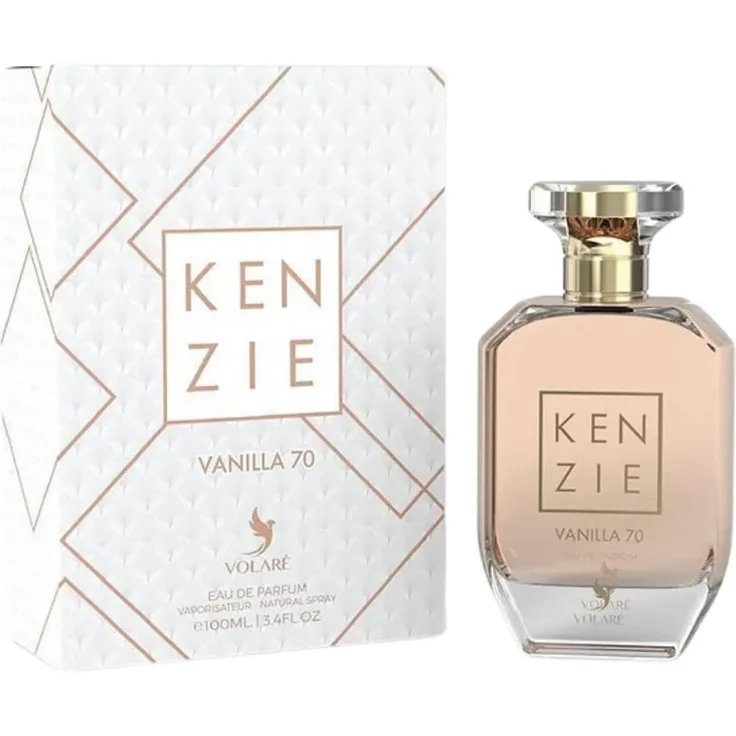 Volare Kenzy Vanilla 70 Eau de Parfum 100 ml, langanhaltender süßer Damenduft mit vanilliger Note