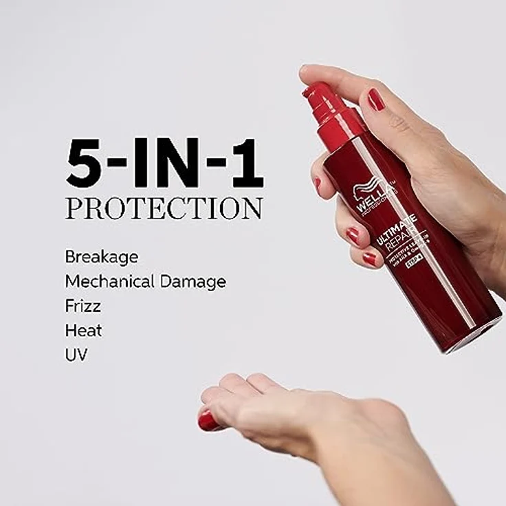 Wella Professionals Ultimate Repair Protective Leave-In Conditioner Spray – Sprühkur ohne Ausspülen mit Anti Frizz Wirkung, UV- und Hitzeschutz – reparierendes Feuchtigkeitsspray – 140 ml – Bild 4
