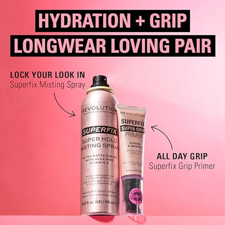 Makeup Revolution Superfix Primer unter dem Make-up, feuchtigkeitsspendend mit Langzeiteffekt, 24 ml – Bild 6