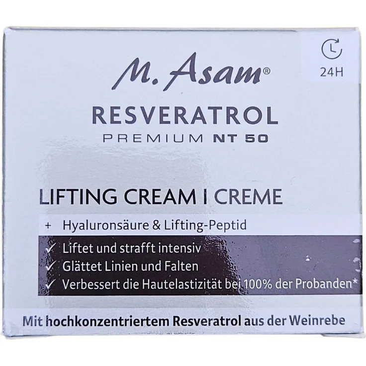 M. Asam RESVERATROL PREMIUM NT50, Lifting Creme mit straffender Gesichtspflege, 50 ml