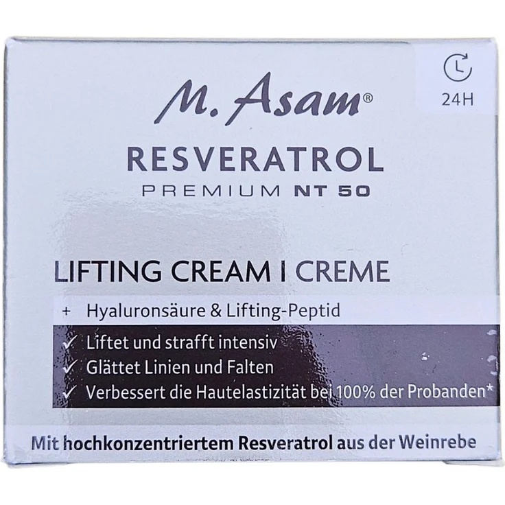 M. Asam RESVERATROL PREMIUM NT50, Lifting Creme mit straffender Gesichtspflege, 50 ml