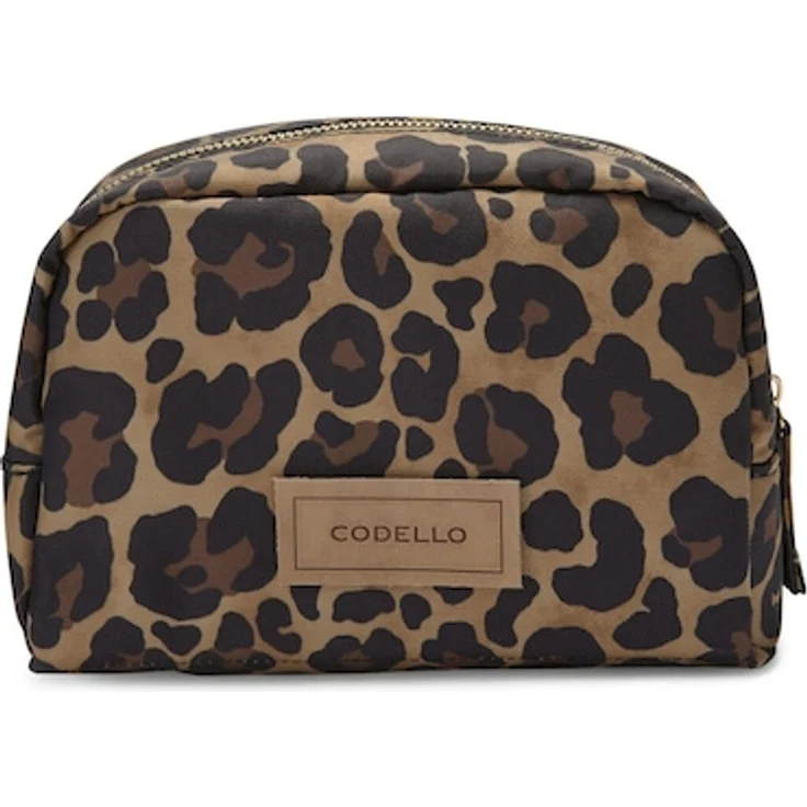 Codello Kosmetiktasche Stilvoll verstaut, nachhaltige Make-up Tasche aus recyceltem Polyester, wasserabweisend, in trendigem Animal-Print, 1 ct Damen (29.99 € / 1 ct)