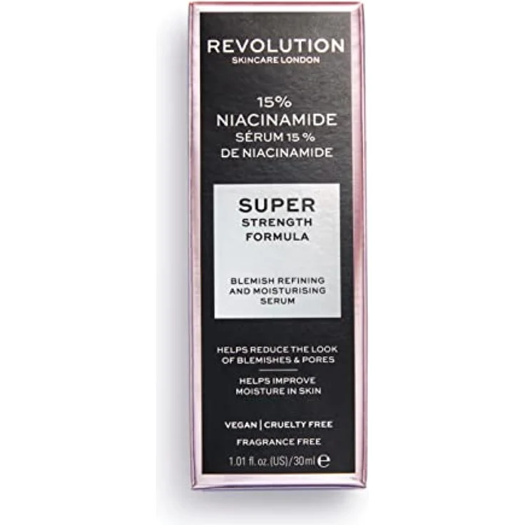Revolution Skincare Gesichtsserum 15 Niacinamide Super Serum Anti-Aging Gesichtsserum 30 ml mit hautverjüngernder Wirkung – Bild 3