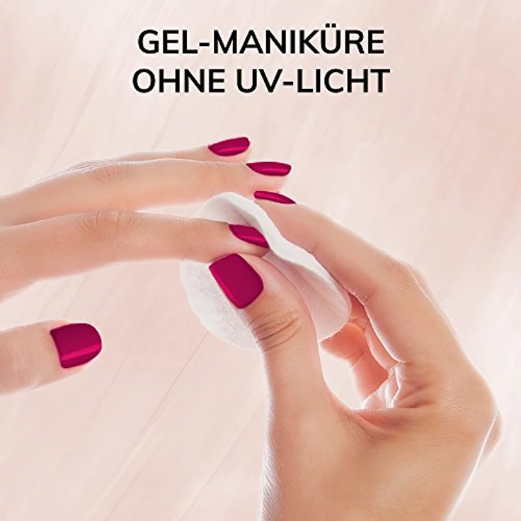 Manhattan Super Gel Nagellack Berry Love 375, Himbeerrot, Gel Maniküre Effekt ohne UV Licht, bis zu 14 Tage Halt, 12ml – Bild 5