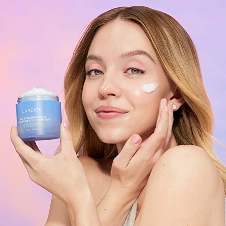 LANEIGE Wasser-Schlafmaske über Nachtgel, füllt die Haut auf, um aufzuhellen, zu klären, zu hydratisieren und zu stärken Feuchtigkeitsbarriere der Haut mit Sleep-Biom-Technologie und Squalan, 71 ml – Bild 2