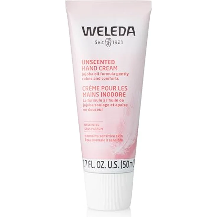 WELEDA Unscented Hand Cream 50ml, Intensive und lang anhaltende Ernährung, beruhigt empfindliche Haut – Bild 1