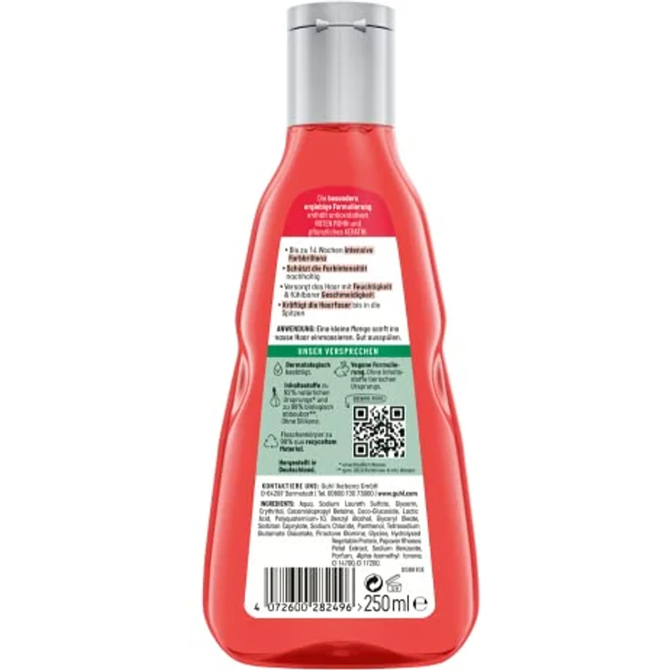 Guhl Color Schutz & Pflege Shampoo - Inhalt: 250 ml - Farbglanz - Haartyp: coloriert – Bild 2